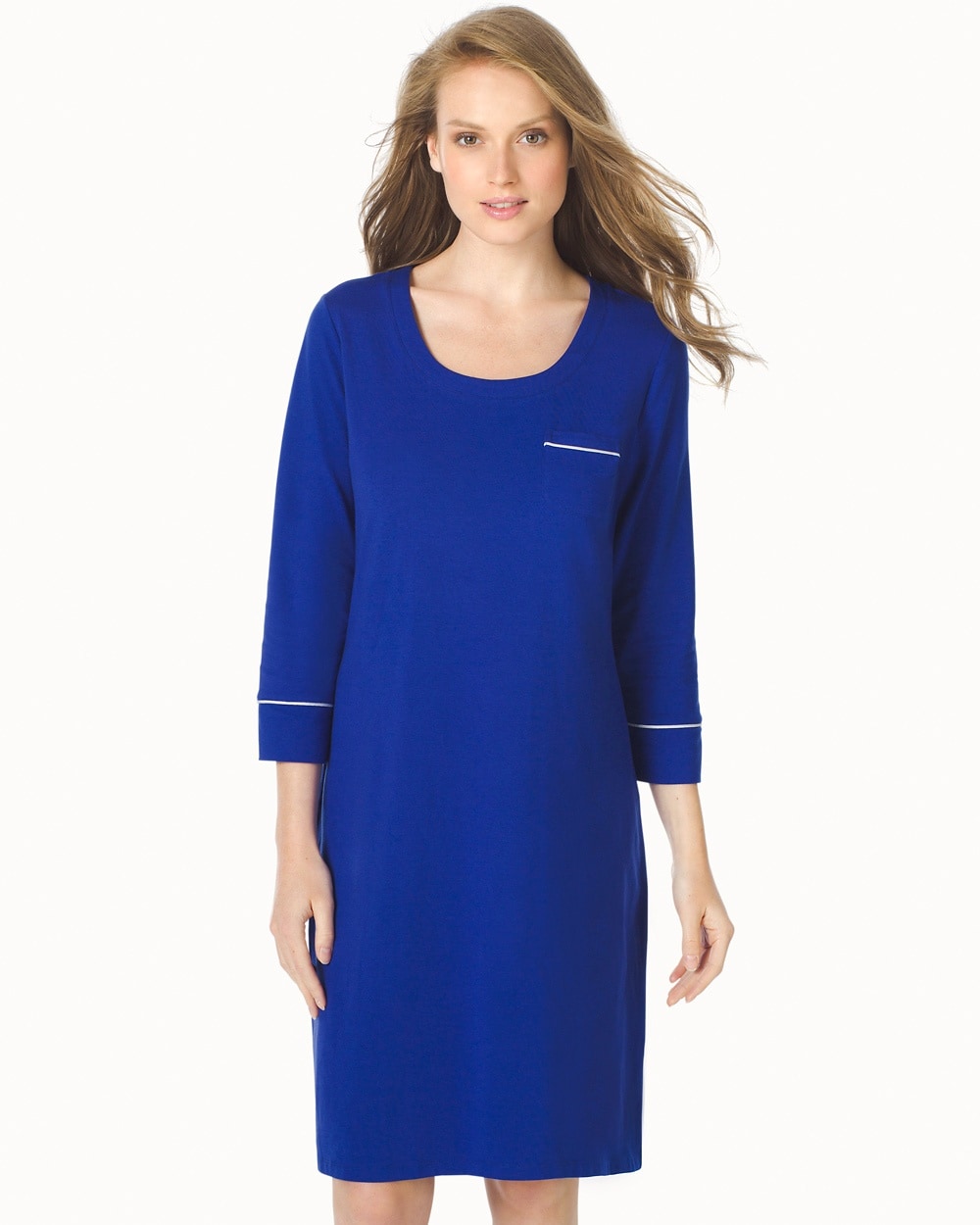 Embraceable 3/4 Sleeve Sleepshirt Jewel Blue