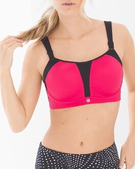 Details about   Soma Sport Sports Bra 32B Black Max Support Contour Underwire Padded Purple 