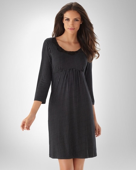 Black Pinstripe Empire Sleepshirt
