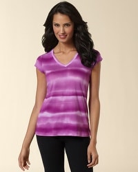 Watercolor Stripe Short Sleeve Tee