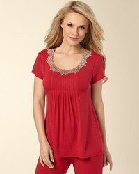 Embraceable Ruby Short Sleeve Top