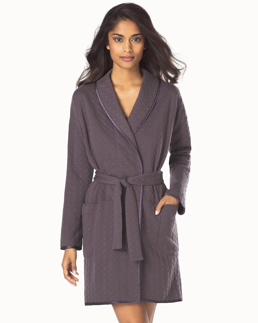 Midnight by Carole Hochman September Nights Quilted Robe Sweet Truffle