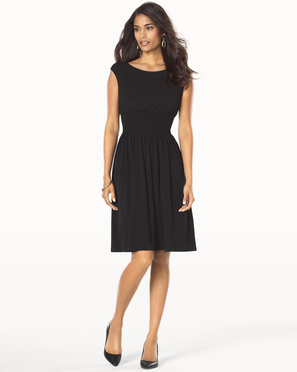 Muse Fit and Flare Black Dress