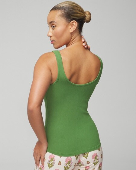 Shop Soma Women's Cool Nights Ribbed Sleep Tank Top In Ivory Size Medium |