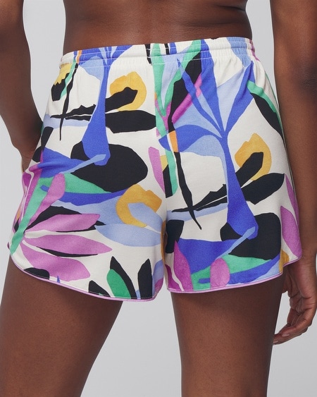 Shop Soma Women's Cool Nights Printed Pajama Shorts In Black Floral Size Medium |