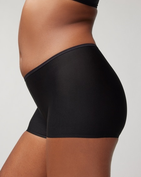 SOMA WOMEN'S NO SHOW BOYSHORT PANTY IN BROWN SIZE 2XL | SOMA VANISHING EDGE PANTIES