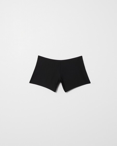 Shop Soma Women's No Show Microfiber Boyshort Underwear In Black Floral Size Xs |  Vanishing Edge Panties In Hi Fi Flora Mini Black