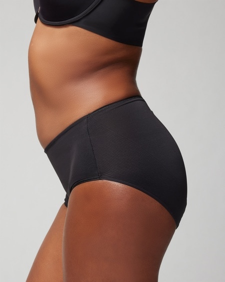 Shop Soma Women's Vanishing Tummy Modern Brief Underwear In Red Size Small |