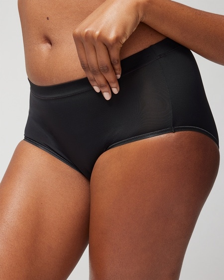 Soma Women's Travelers Modern Brief Panty In Navy Blue Size Small |