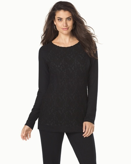 Divine Terry Lace Raglan Sleeve Tunic