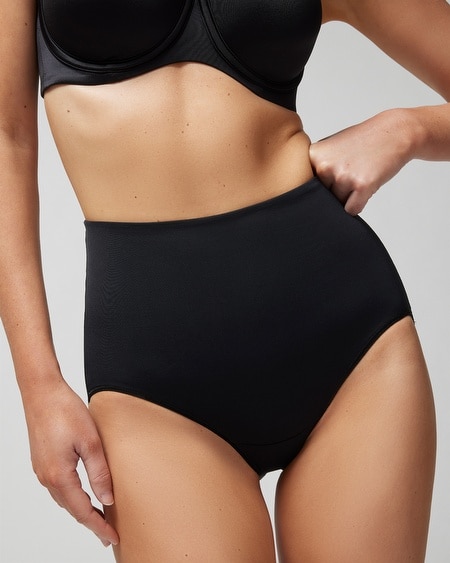 Shop Soma Women's Vanishing Tummy Retro Brief Underwear In Red Size Small |