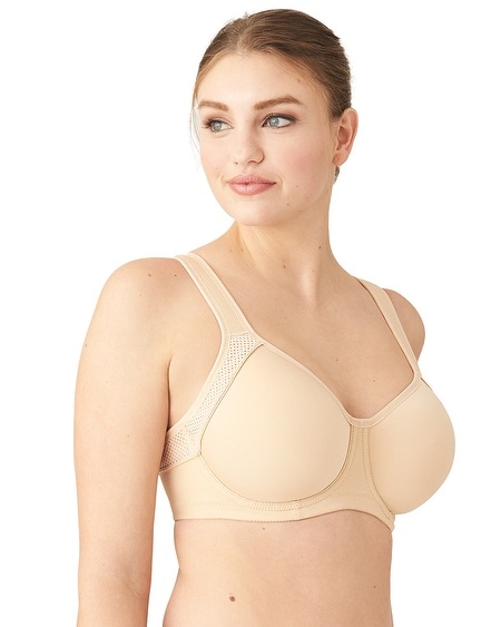 Shop Soma Women's Wacoal Contour High Impact Sports Bra In Neutral Size 34dd |