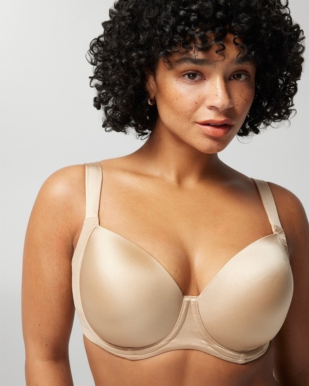 Shop Soma Women's Stunning Support Smooth Full Coverage Bra In Nude Size 32ddd |