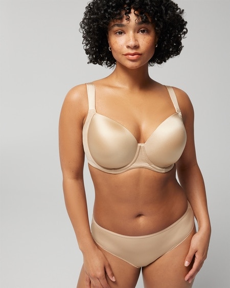 Shop Soma Women's Stunning Support Smooth Full Coverage Bra In Pink Size 40ddd |  In Clay Rose