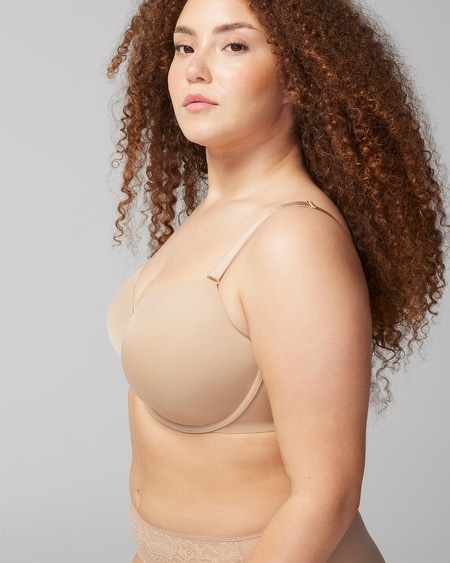 SOMA VANISHING 360 PERFECT COVERAGE T-SHIRT BRA IN PORCELAIN NUDE SIZE 32C | SOMA WOMEN'S BRAS