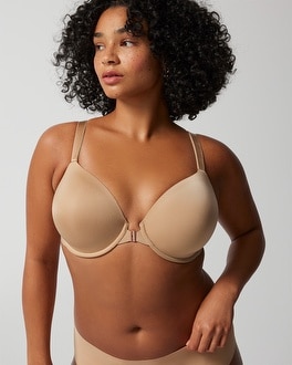 NWOTD Soma 36D Vanishing 360 Unlined Perfect Cover Front Close Bra Ivory  113610