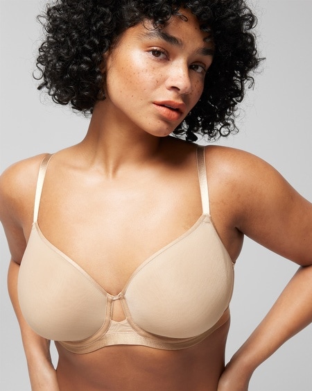 SOMA LIGHTLY LINED PERFECT COVERAGE T-SHIRT BRA IN GRAY SIZE 40C | SOMA 
