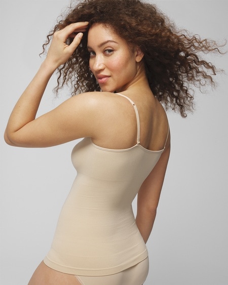 SOMA WOMEN'S SEAMLESS SMOOTHING CAMI IN WHITE SIZE XL/2XL | SOMA 
