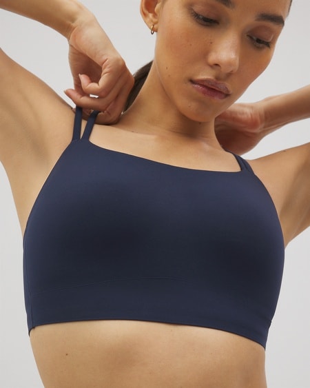 SOMA YOGA SPORTS BRA IN BLUE SIZE XS