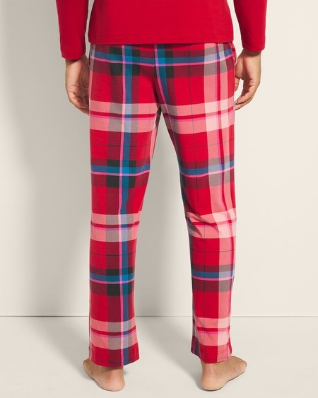 SOMA MEN'S MATCHING FAMILY PAJAMA PANTS IN RED SIZE 2XL | SOMA