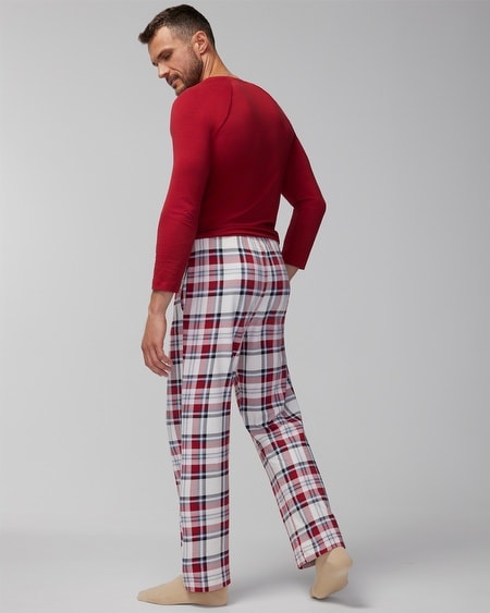 Shop Soma Men'sfamily Pajama Pants In Ivory Size 2xl |