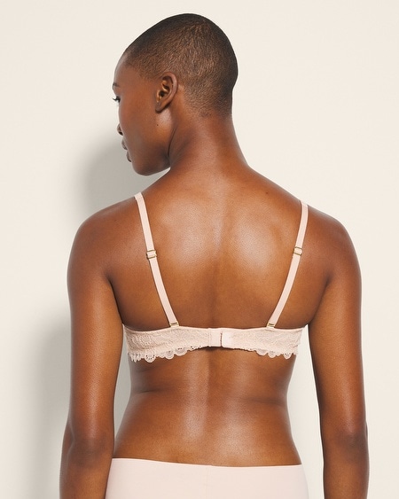 SOMA BALCONETTE UNLINED BRA WITH LACE IN BROWN SIZE 40C | SOMA 