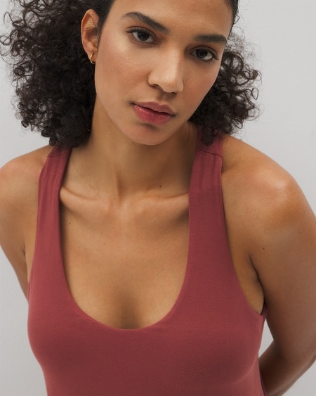 Shop Soma Women's Soft Jersey Racerback Bra Tank Top In Red Size 2xl | In Make Me Blush