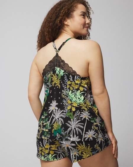 Shop Soma Women's Cool Nights Lace Sleep Cami In Artichoke Size Medium |