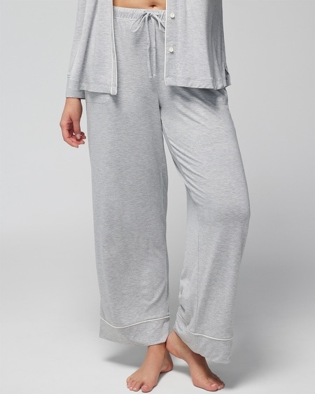 SOMA WOMEN'S COOL NIGHTS PIPED PAJAMA PANTS IN SOLID RED SIZE 2XL | SOMA PAJAMA SETS