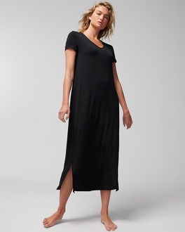 Cool Nights Short Sleeve Long Sleepshirt - Soma Cool Nights Short Sleeve Long Sleepshirt - Soma