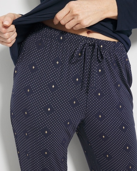 SOMA WOMEN'S COOL NIGHTS ANKLE PAJAMA PANTS IN GREEN SIZE 2XL | SOMA PAJAMA SETS