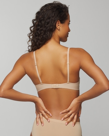 SOMA LIGHTLY LINED PLUNGE BRA IN PINK SIZE 34D | SOMA
