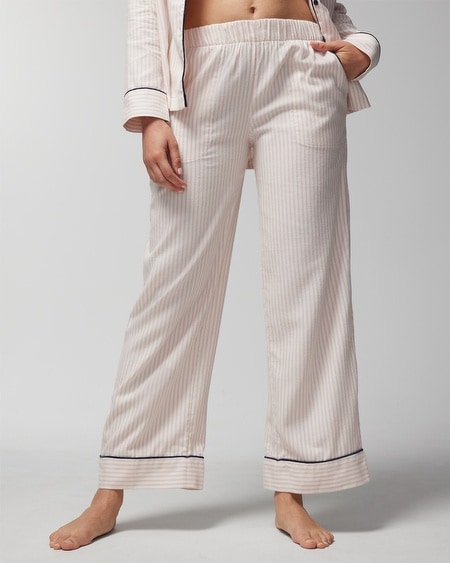 Shop Soma Women's Flannel Pajama Pants In Pink Size Medium |