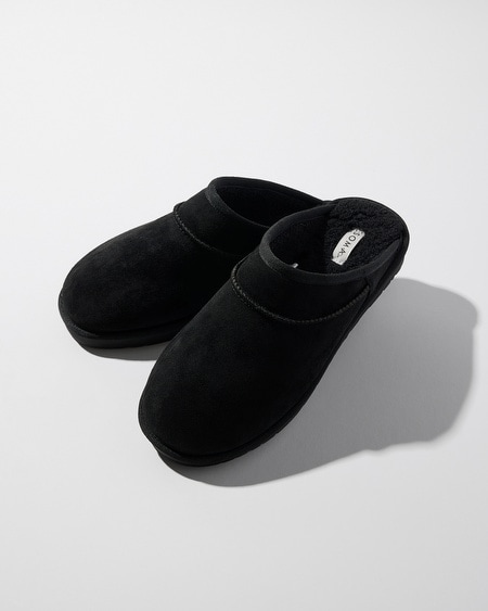 Shop Soma Women's Slip-on Scuff Slippers In Black Size 7 |
