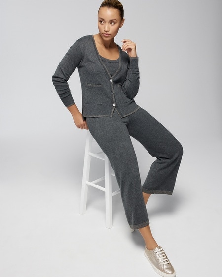 Shop Soma Women's Luxe Soft Cardigan In Gray Size Xl |