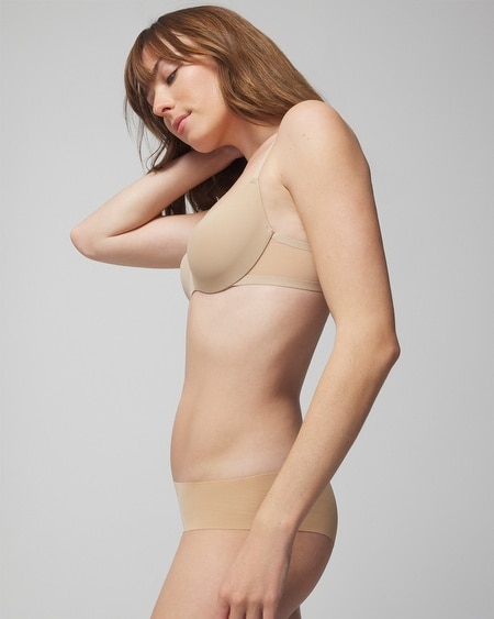 SOMA LIGHTLY LINED SCOOP BALCONETTE BRA IN BROWN SIZE 32DD | SOMA