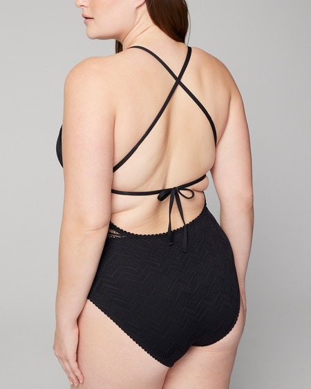 Shop Soma Women's Crochet One-piece Swimsuit In White Size 16 |  In Coconut