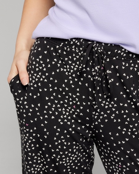 Shop Soma Women's Cool Nights Printed Pajama Pants In Tropic Pottery Meta Mauve Size Small |