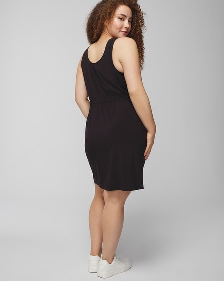 Shop Soma Women's Everstretch Tank Top Cargo Dress In Dark Gray Olive Size Xs |
