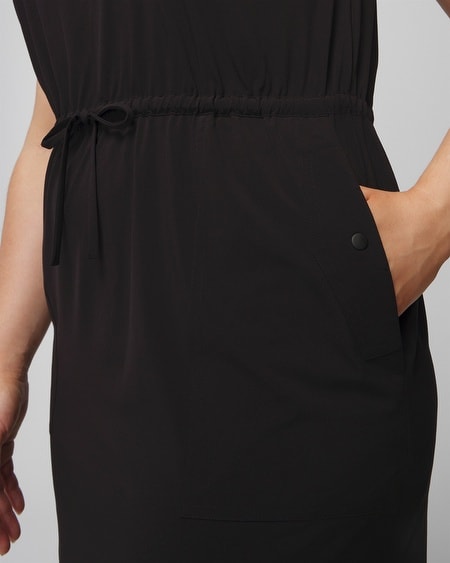 Shop Soma Women's Everstretch Tank Top Cargo Dress In Dark Gray Olive Size Xs |