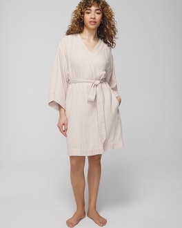 【全品送料無料】 Textured Cotton Robe - Soma その他