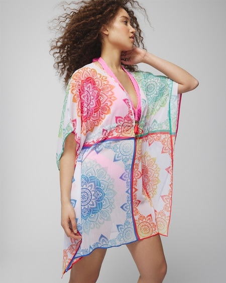 Shop Soma Women's Bleu Rod Let The Sun Shine Caftan Cover-up In Multi-color Size Medium |  In Multicolor