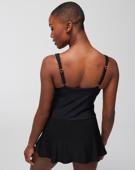 Shop Soma Women's Beyond Grommets Swim Dress Swimsuit In Black Size 8 |