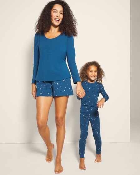 SOMA WOMEN'S COTTON MODAL PAJAMA SHORTS IN LEOPARD PRINT SIZE XS | SOMA PAJAMA SETS