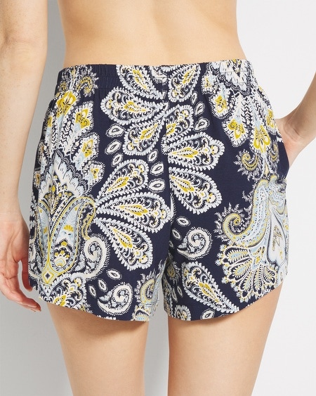 Soma Women's Cool Nights Pajama Shorts In Ivory Size Xl | Pajama Sets In Fly By Night Chmpgne Drms