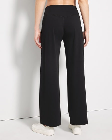 Soma Women's High-waist Wide-leg Pants In Black Size Small | In Black