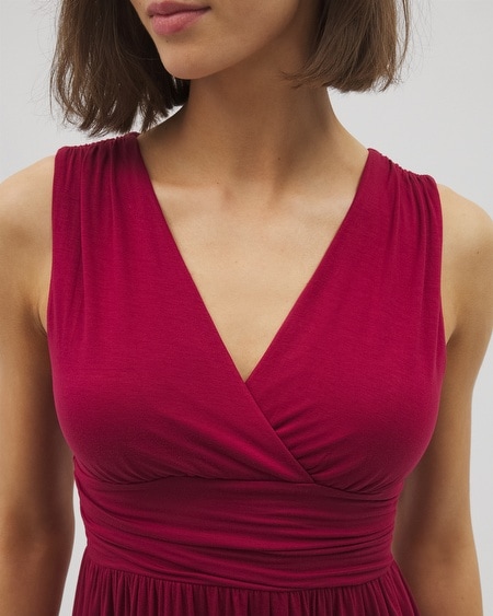 SOMA WOMEN'S SOFT JERSEY GODDESS MIDI DRESS IN NAVY BLUE SIZE XS | SOMA