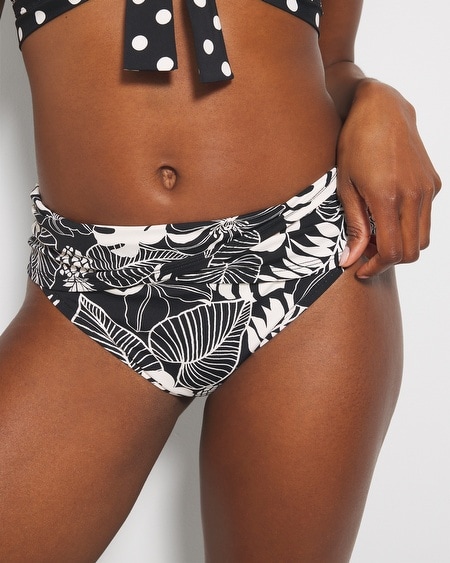 Soma Women's Bleu Rod Double Trouble Sarong Hipster Swimsuit Bottom In Black Size 14 | In Black