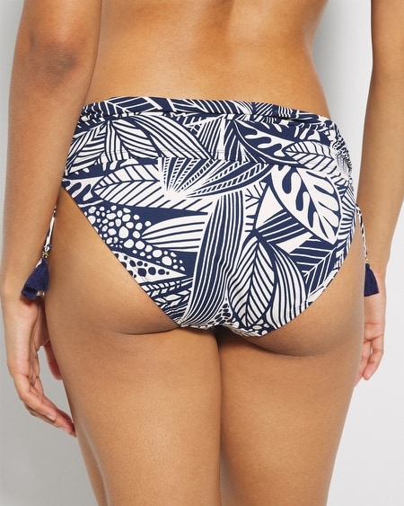Shop Soma Women's Bleu Rod Bali Breeze Shirred Hipster Swimsuit Bottom In Blue Size 8 | In Midnight