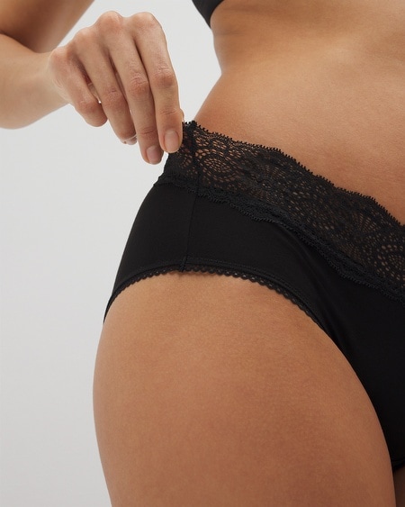 Soma Women's Embraceable Hipster Panty With Crochet Lace Waist In Light Nude Size 2xl | In Light Nude